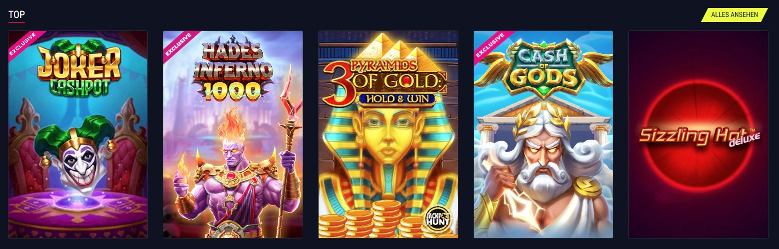 Spielautomaten im Rabona Casino